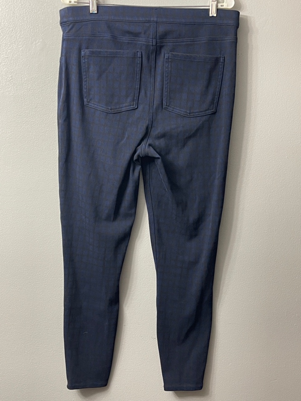 Spanx Windowpane Jeanish Leggings Blue Black 1x - Picture 5 of 6